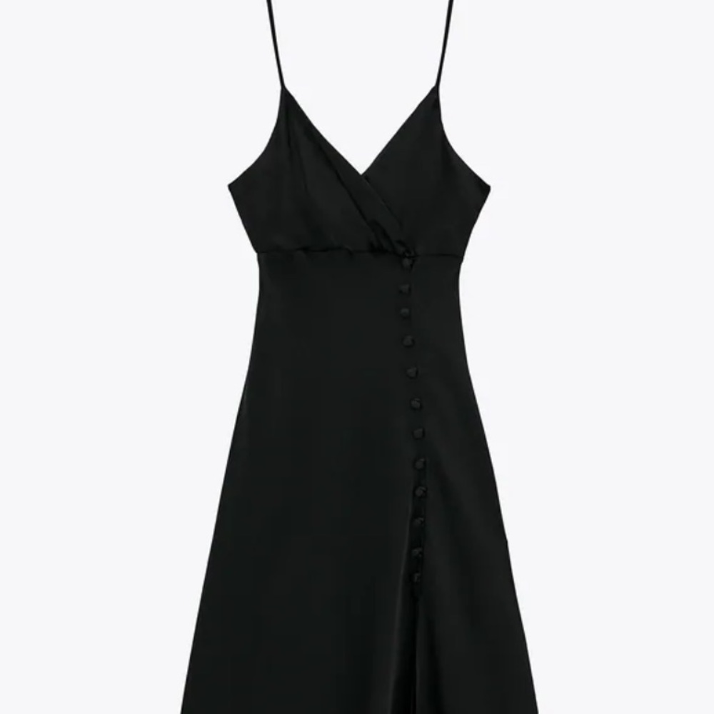 NWT 1 black satin lingerie style dresses